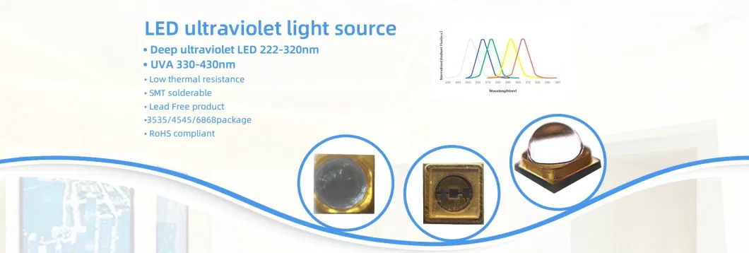 UVC High Efficiency Light5V UVC LED 0.2W 275nm UVC LED Module